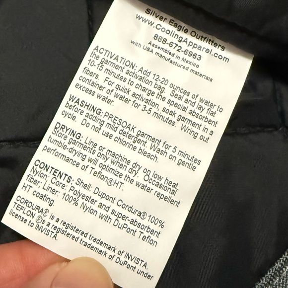 NWT Silver Eagle Outfitters Cooling Vest LARGE Women’s Biker Motorcycle Outdoor - Picture 8 of 10